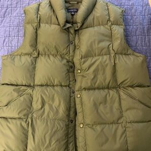 Lands' End Green Puffer Vest